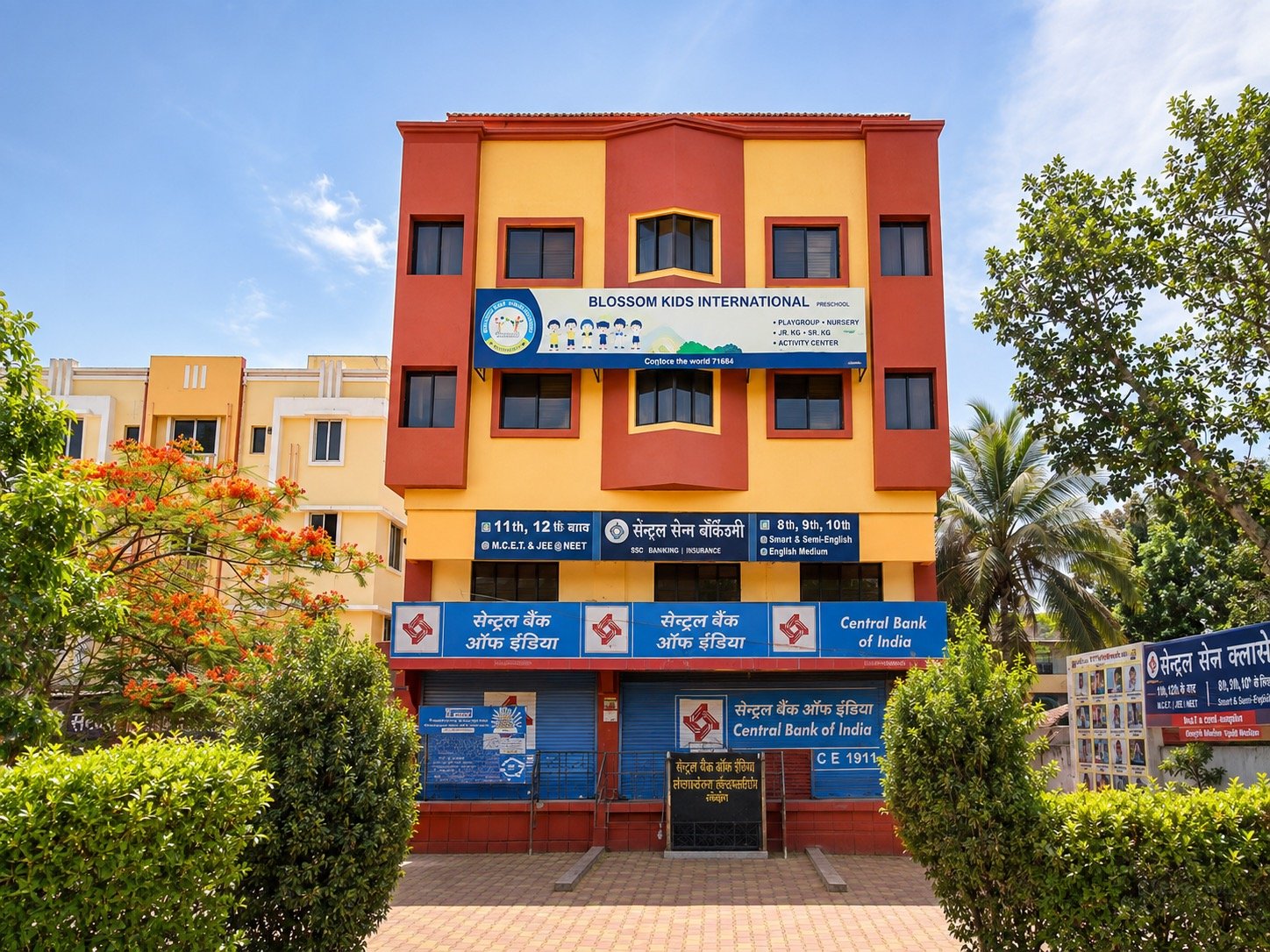 Exterior view of the Blossom Kids International Preschool building